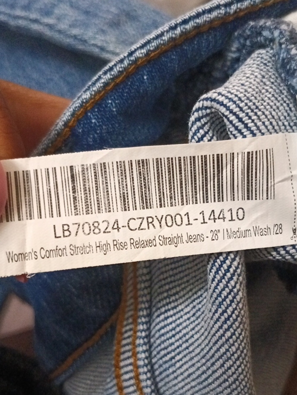 Quince Wide Leg Jeans Womens 28 Blue Excellent Organic Cotton Blend High Rise - Picture 8 of 8